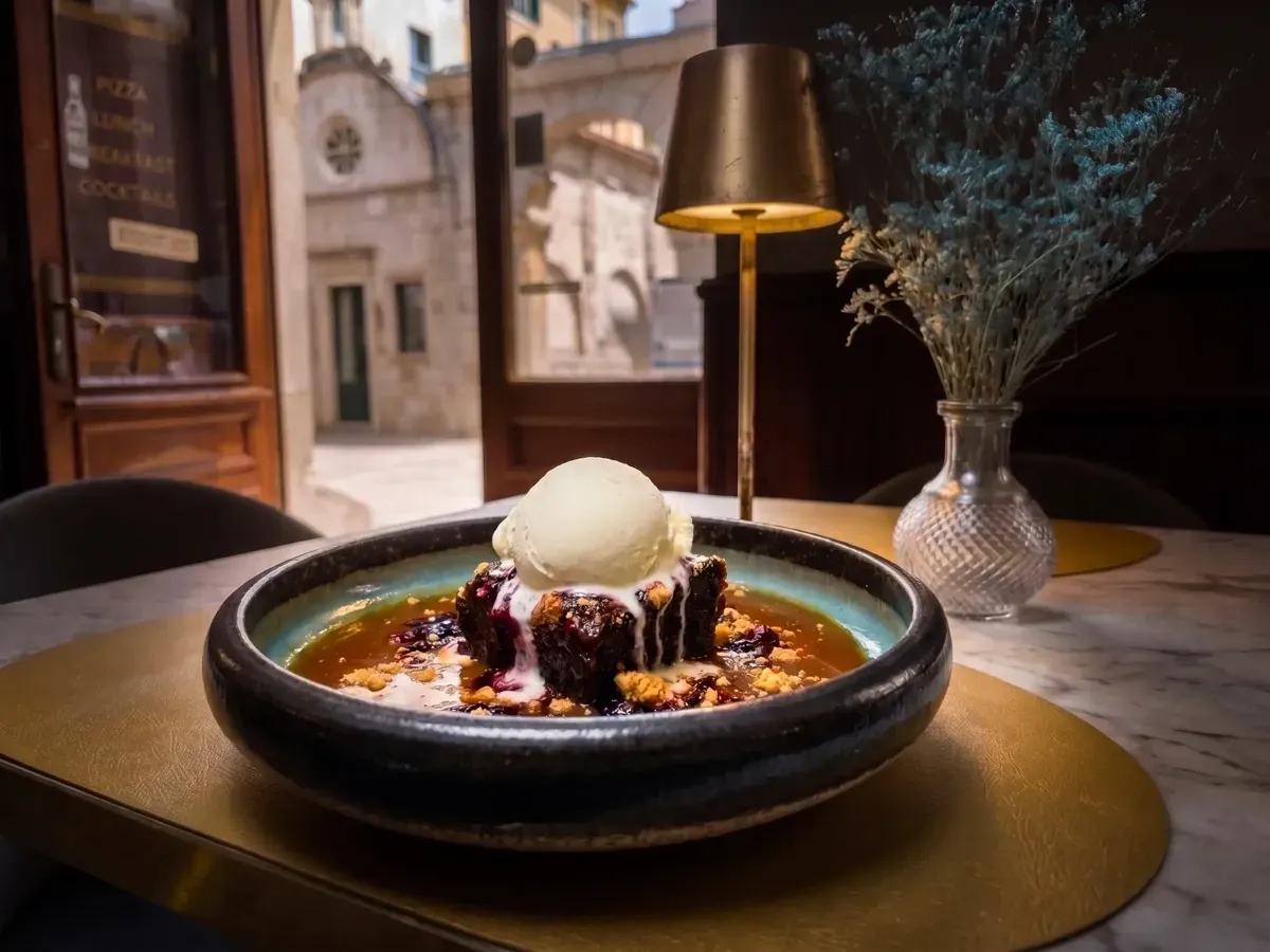 Naš prepoznatljivi kolač od datulja na Peristilu, Café & Restaurant Lvxor Split